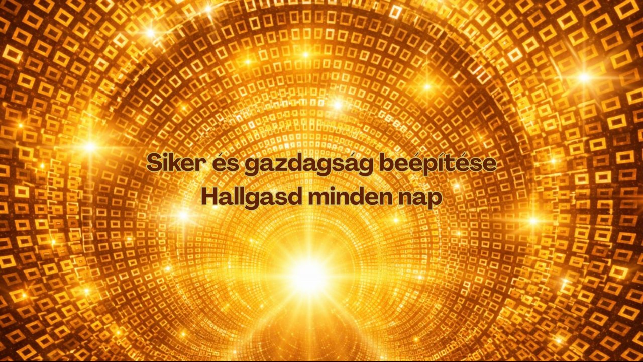 ÚJ HANGANYAG! Siker és gazdagság beépítése
